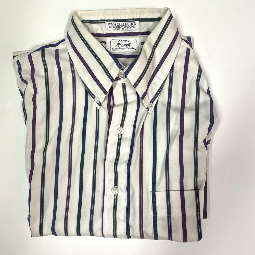 Arrow Carriage Trade vintage long-sleeved button down shirt